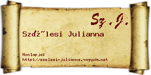 Szélesi Julianna névjegykártya