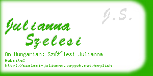 julianna szelesi business card